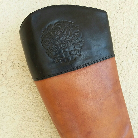 VINCE CAMUTO 2 Tone Riding Boots Size 6.5 - Picture 2 of 6